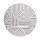 SALAMANCA Round Rug 100 cm Grey/White