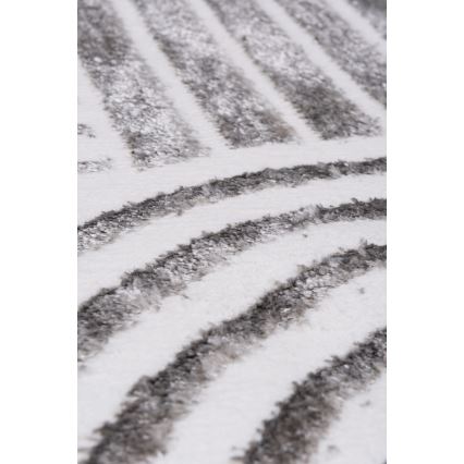 SALAMANCA Round Rug 100 cm Grey/White