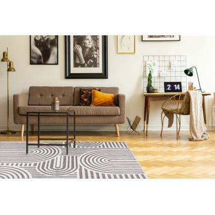 SALAMANCA Rug 120x170 cm grey/white