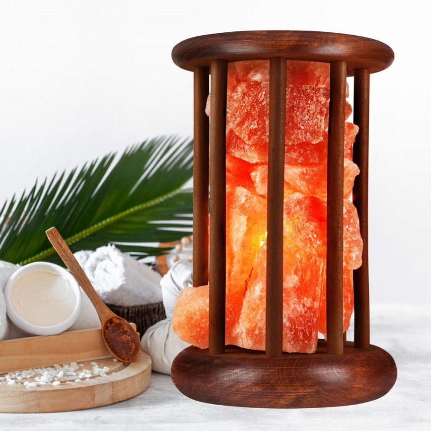 Salt lamp SALLY 1xE14/25W/230V alder 2,1 kg