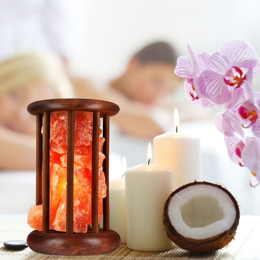 Salt lamp SALLY 1xE14/25W/230V alder 2,1 kg