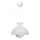 SALVA Pendant Light 1xE27/15W/230V White