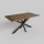 SAMLE Extendable Dining Table 150/190 x 80 cm Lefkas Oak/Black