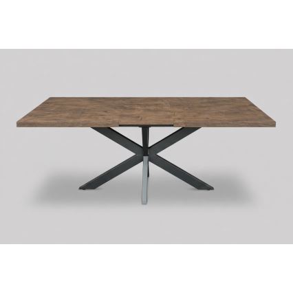 SAMLE Extendable Dining Table 150/190 x 80 cm Lefkas Oak/Black