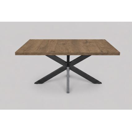 SAMLE Extendable Dining Table 150/190 x 80 cm Lefkas Oak/Black