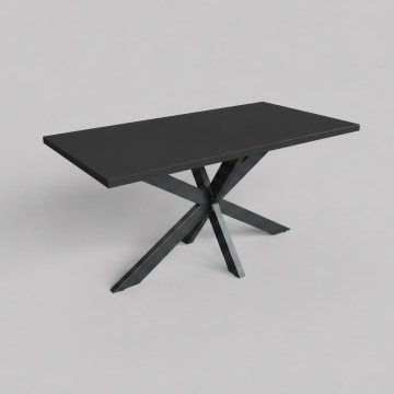 SAMLE Extendable Dining Table 150/190x80 cm Black