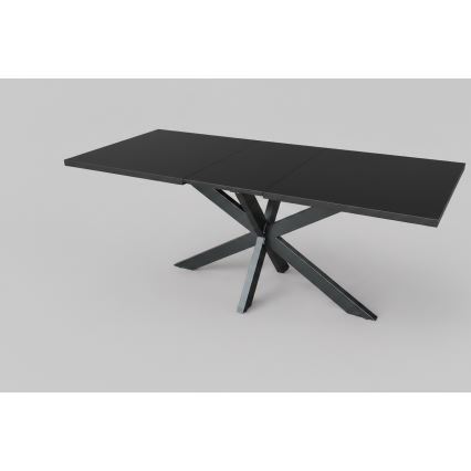 SAMLE Extendable Dining Table 150/190x80 cm Black