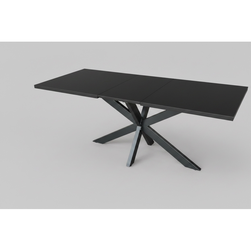 SAMLE Extendable Dining Table 150/190x80 cm Black