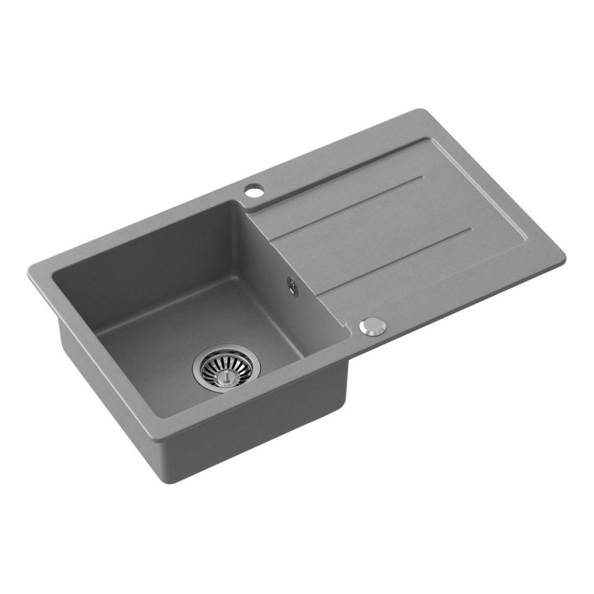 Samona - Kitchen sink SAMONA 77x44 cm granite/grey
