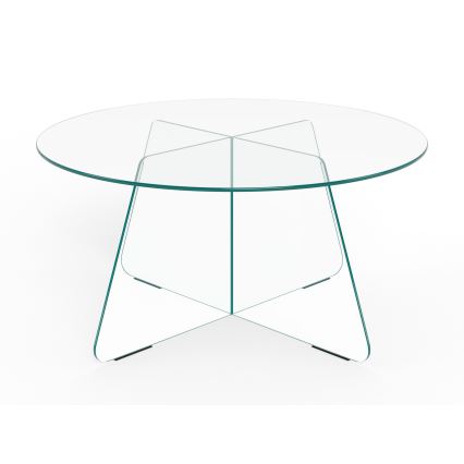 SANOS 80 cm Clear Glass Coffee Table