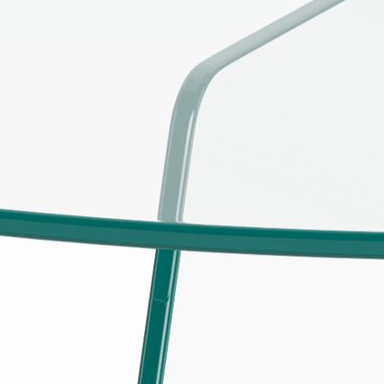 SANOS 80 cm Clear Glass Coffee Table