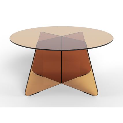 SANOS 80 cm Coffee Table, Smoky Brown