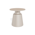 SANTORINI Coffee Table Ø 45 cm, Beige/Grey, Ceramic