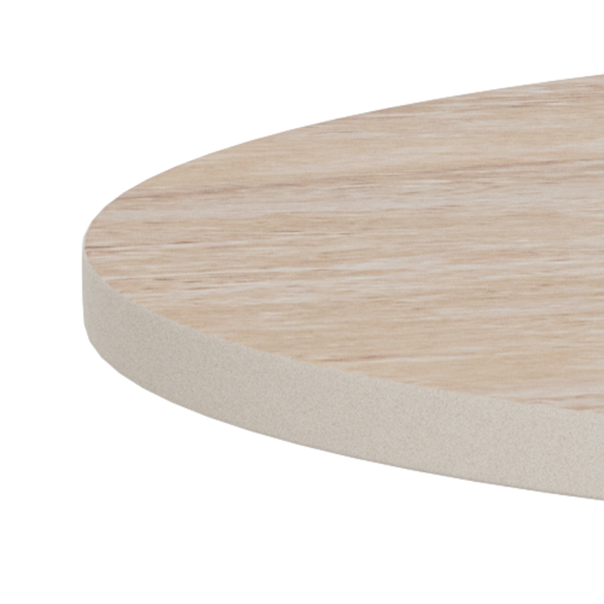 SANTORINI Coffee Table Ø 45 cm, Beige/Grey, Ceramic