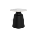 SANTORINI coffee table Ø 45 cm white/black/ceramic