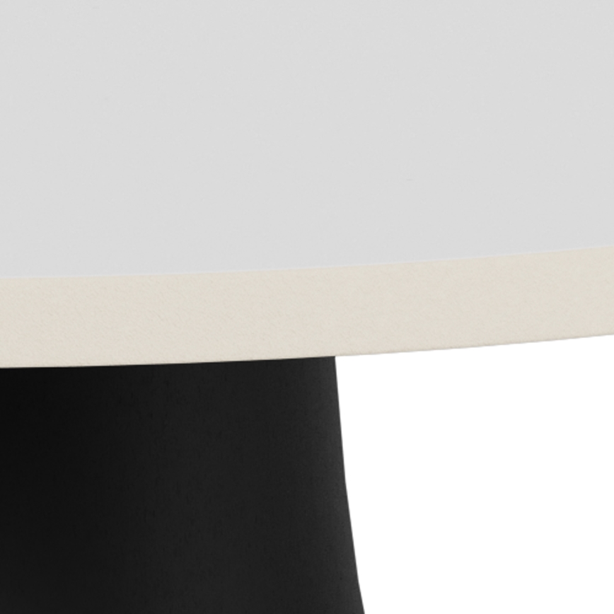 SANTORINI coffee table Ø 45 cm white/black/ceramic