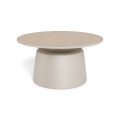 SANTORINI Coffee Table Ø 70 cm beige/grey/ceramic