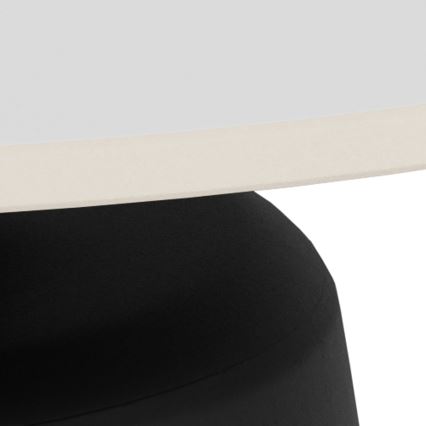 SANTORINI Coffee Table Ø 70 cm White/Black/Ceramic