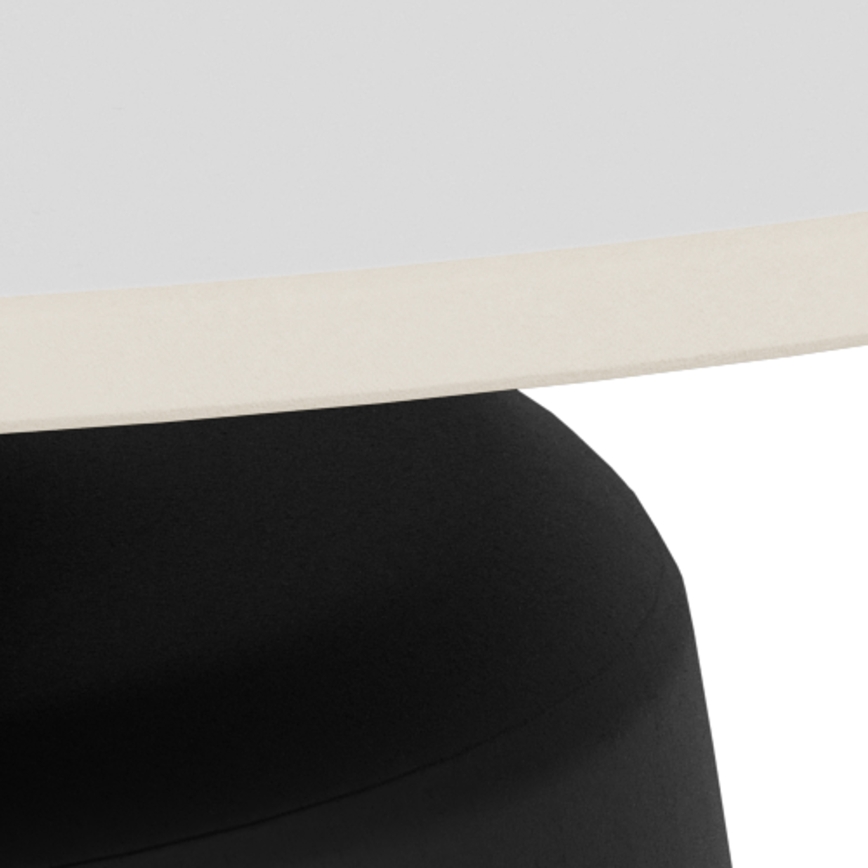 SANTORINI Coffee Table Ø 70 cm White/Black/Ceramic