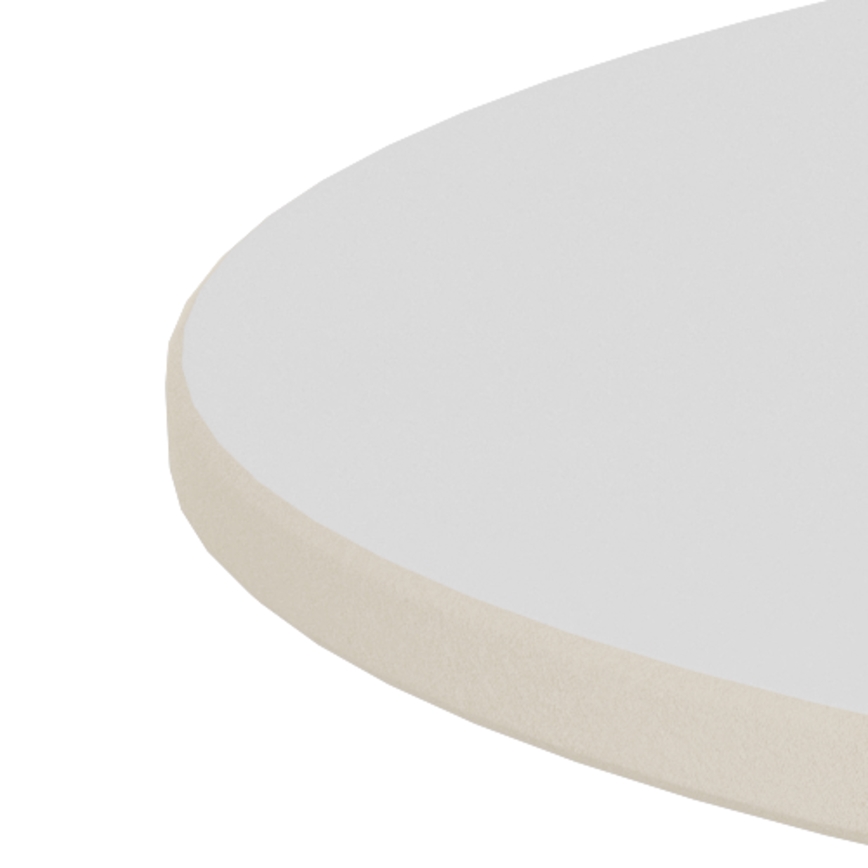 SANTORINI Coffee Table Ø 70 cm White/Black/Ceramic