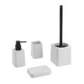 Sapho - 4-piece bathroom set, white/black