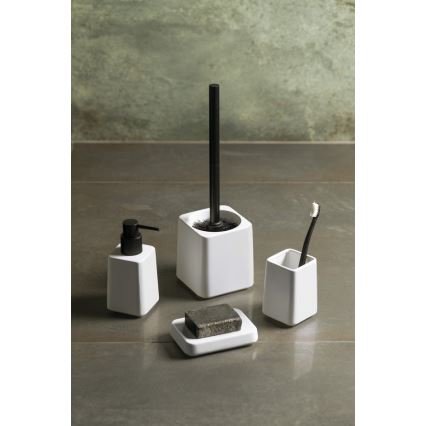 Sapho - 4-piece bathroom set, white/black