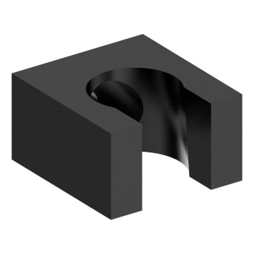 Sapho - Angular fixed shower holder/matte black