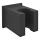 Sapho - Angular fixed shower holder/matte black