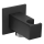 Sapho - Angular fixed shower holder with outlet/matte black