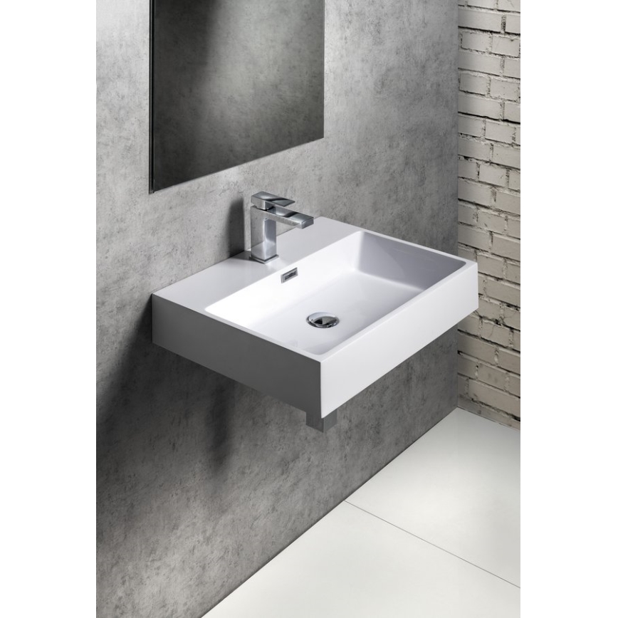 Sapho - AQUATIC wall-hung washbasin 60x46 cm ceramic/white