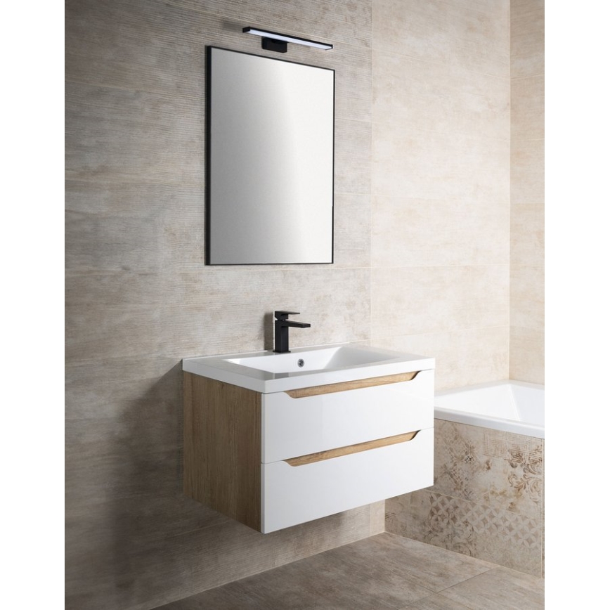 Sapho - AROWANA Framed Mirror 60x80 cm, Matte Black