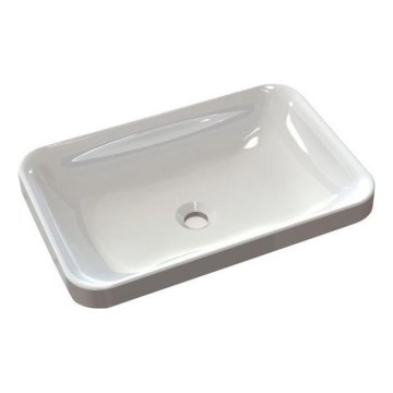 Sapho - ASOFFI Built-in Washbasin 55x37 cm Marble/White