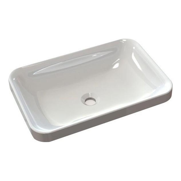 Sapho - ASOFFI Built-in Washbasin 55x37 cm Marble/White