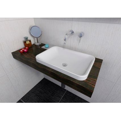 Sapho - ASOFFI Built-in Washbasin 55x37 cm Marble/White