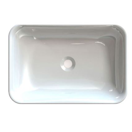 Sapho - ASOFFI Built-in Washbasin 55x37 cm Marble/White