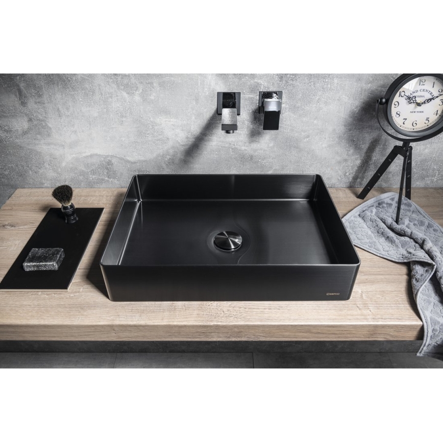 Sapho - AURUM Countertop Basin 50 x 35 cm Anthracite