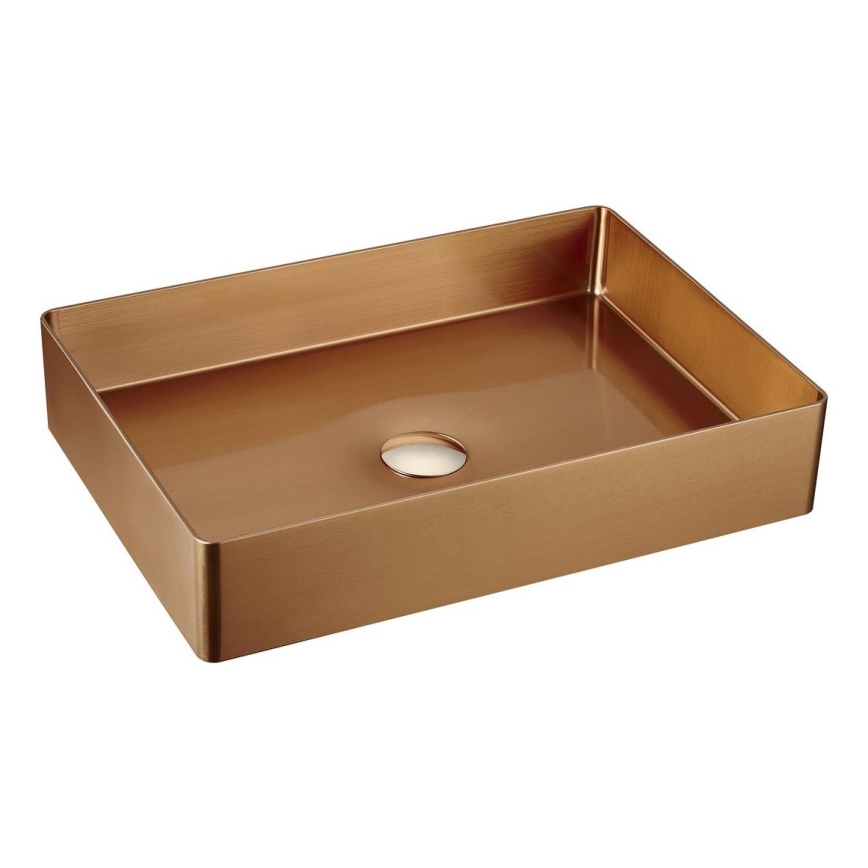 Sapho - AURUM Countertop Basin 50x35 cm, Matte Copper