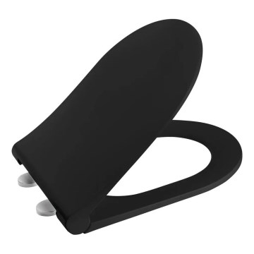 Sapho - AVVA SLIM SoftClose Toilet Seat, Matte Black