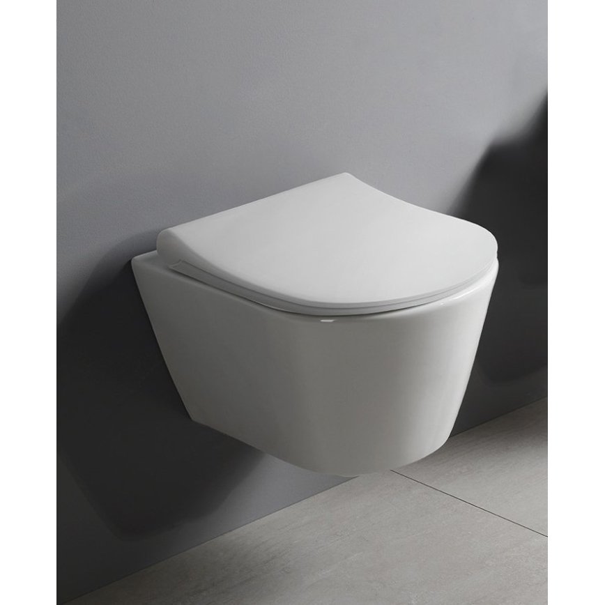 Sapho - AVVA Wall-Hung Toilet, Ceramic/White