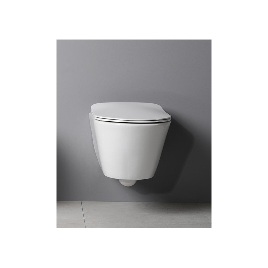 Sapho - AVVA Wall-Hung Toilet, Ceramic/White