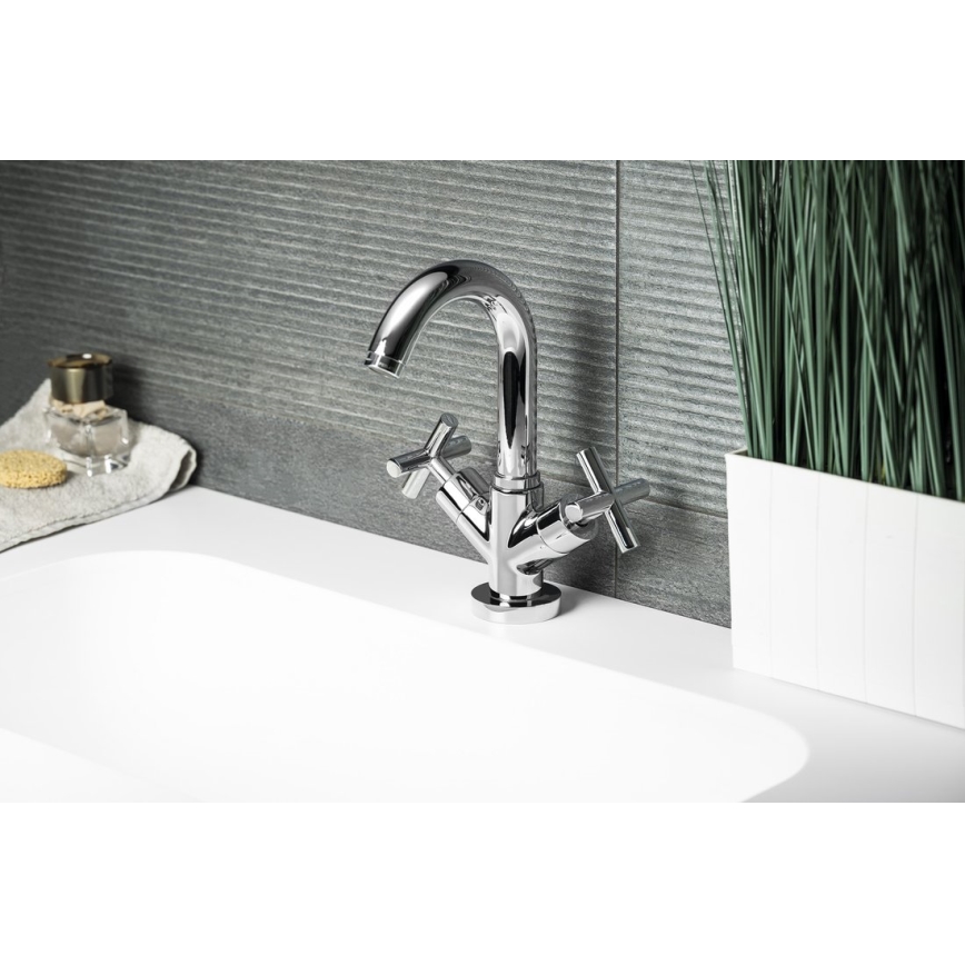 Sapho - AXIA Basin Mixer, Polished Chrome