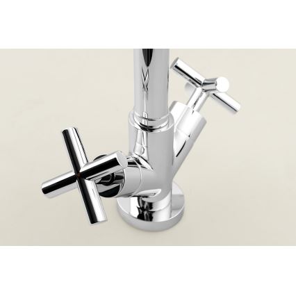 Sapho - AXIA Basin Mixer, Polished Chrome