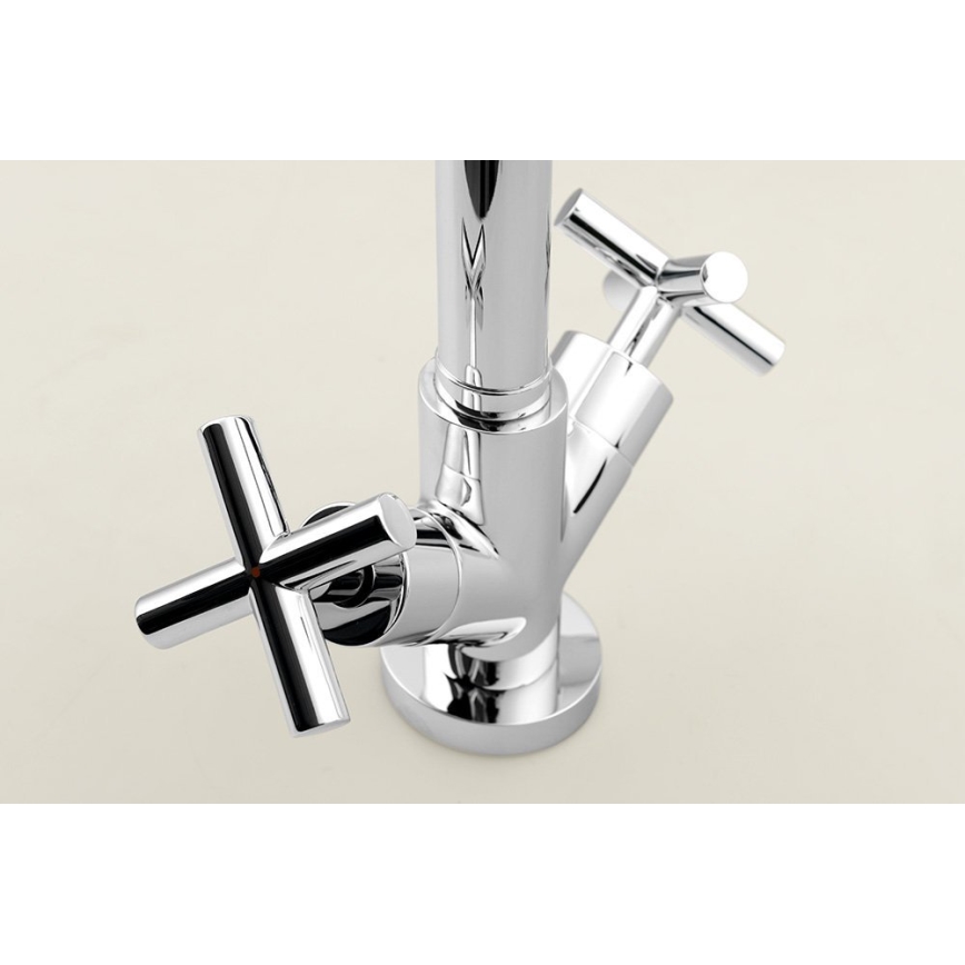 Sapho - AXIA Basin Mixer, Polished Chrome