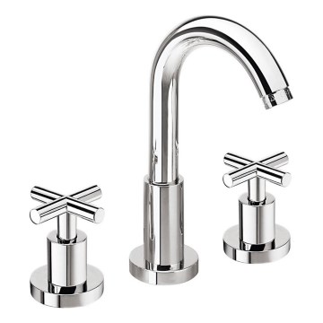 Sapho - AXIA RETRO 3-hole basin mixer 23.8 cm, polished chrome