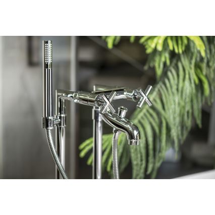 Sapho - AXIA RETRO Bathtub Mixer, Polished Chrome