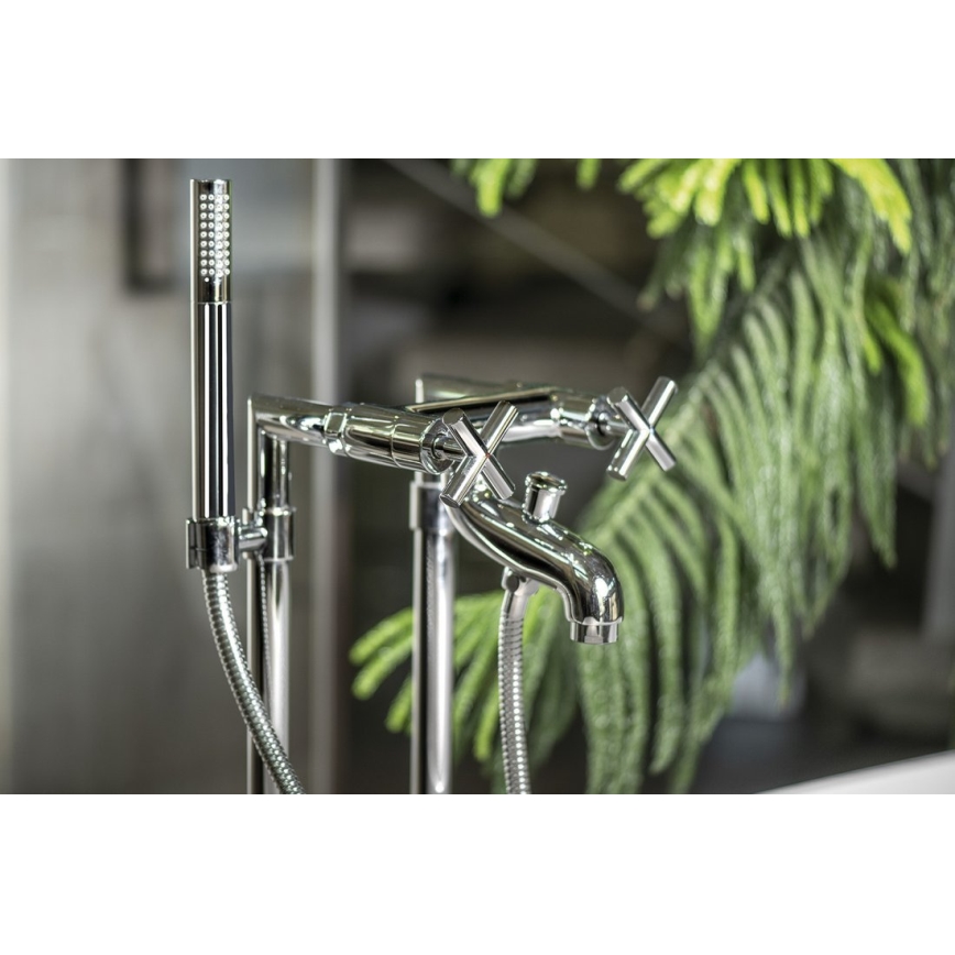 Sapho - AXIA RETRO Bathtub Mixer, Polished Chrome