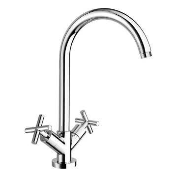 Sapho - AXIA RETRO Kitchen Sink Faucet, Polished Chrome