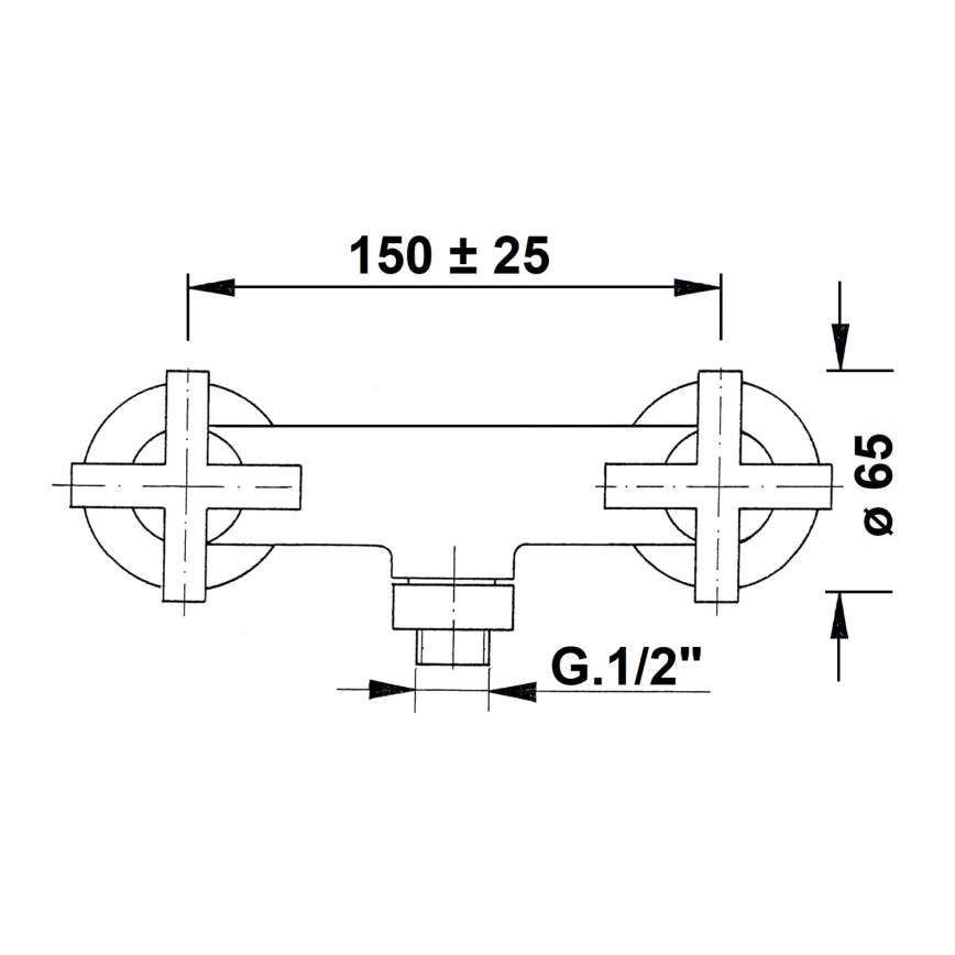 Sapho - AXIA Shower Mixer, Polished Chrome
