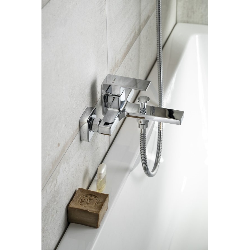 Sapho - Bath tap CUBEMIX shiny chrome