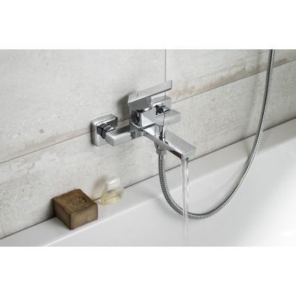 Sapho - Bath tap CUBEMIX shiny chrome